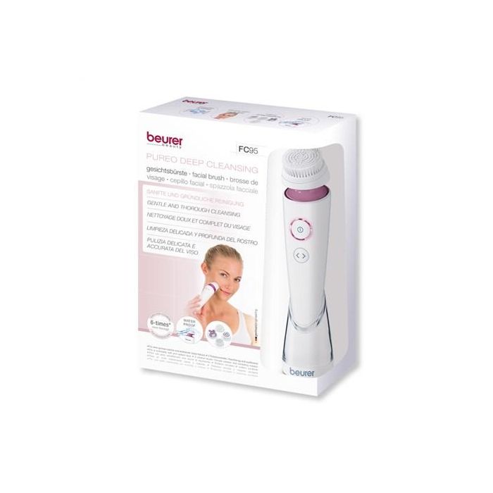 Beurer FC-95 Cepillo Facial Sónico con 4 Accesorios para Limpieza Profunda 2 Beurer FC-95 Cepillo Facial Sónico con 4 Accesorios para Limpieza Profunda 2