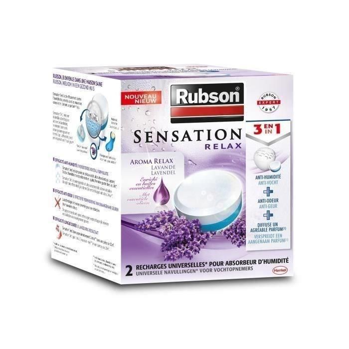 Rubson Sensation Recarga Absorbente de Humedad 2 Lengüetas 3 en 1 Perfume Lavanda Pack 6 Rubson Sensation Recarga Absorbente de Humedad 2 Lengüetas 3 en 1 Perfume Lavanda Pack 6