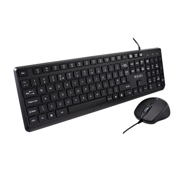 Teclado V7 CKU350UK Negro QWERTY