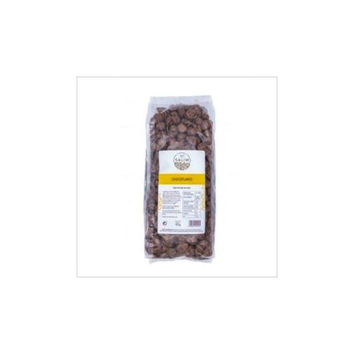 INT SALIM Chocoflakes 400g, cereales de trigo y arroz con cacao y chocolate, fuente de fibra