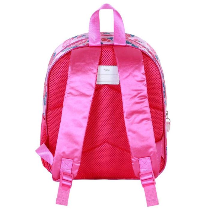 Mochila 3D Elite Flowers Disney Princesas Rosa 2 Mochila 3D Elite Flowers Disney Princesas Rosa 2