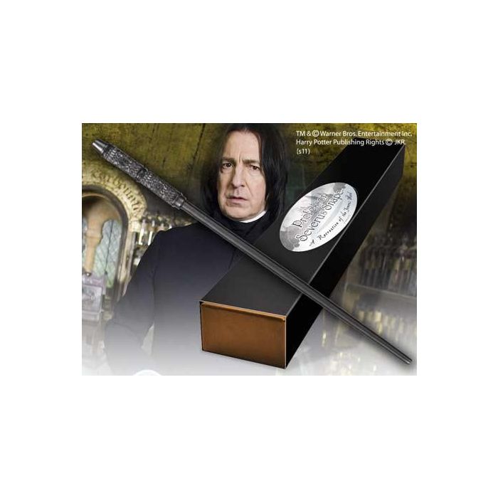 The Noble Collection Varita Réplica Severus Snape Harry Potter Pintada a Mano con Caja de Colección y Placa Identificativa