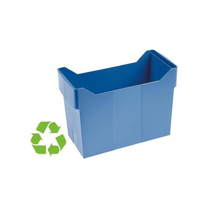 Archivo 2000 Soporte Archibox para Carpetas Colgantes A4, Poliestireno Reciclado, 20 Carpetas, Azul, 365x170x260 mm