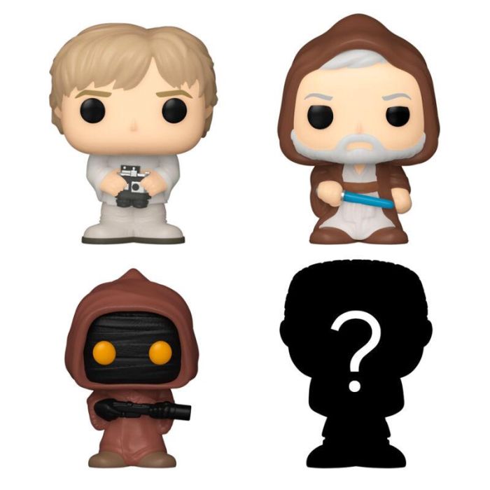 Blister 4 figuras Bitty POP Star Wars Luke 1