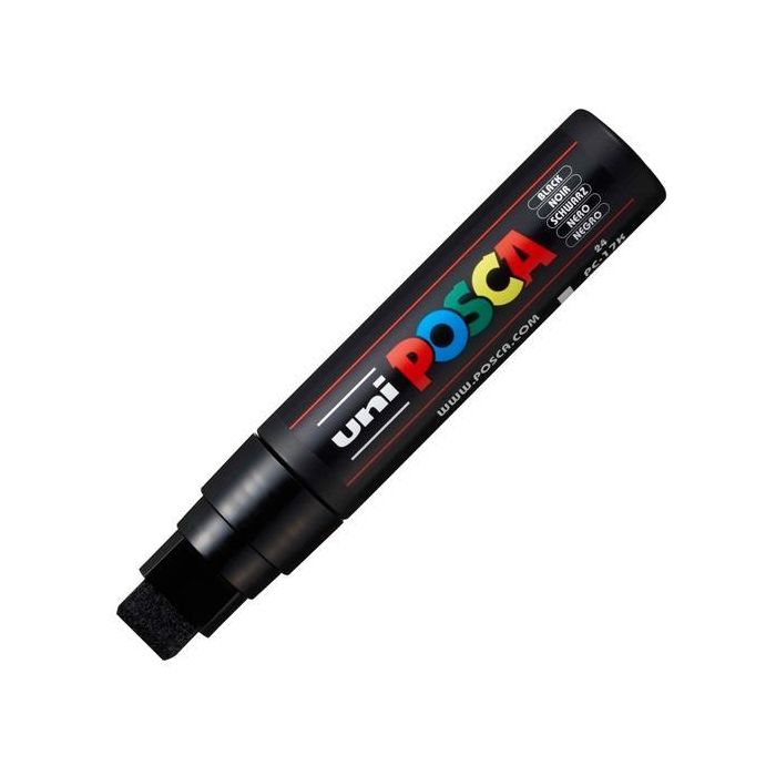 Posca Marcador Pc-17K No Permanente Punta Biselada 15 mm Negro Posca Marcador Pc-17K No Permanente Punta Biselada 15 mm Negro