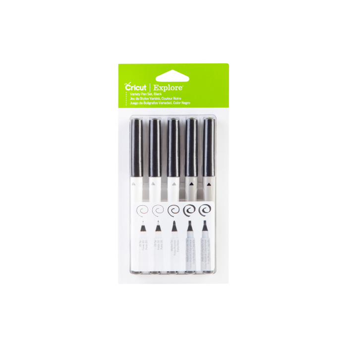 Cricut 2002948 Rotulador Multi Negro, Punta 0.4 mm y 1 mm, 5 Unidades 1 Cricut 2002948 Rotulador Multi Negro, Punta 0.4 mm y 1 mm, 5 Unidades 1