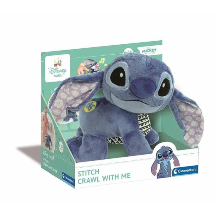 Clementoni Peluche Disney Stitch Gateos con Sonidos para Bebés +6 Meses - 26x23x16 cm - Usa 3 Pilas AAA 0 Clementoni Peluche Disney Stitch Gateos con Sonidos para Bebés +6 Meses - 26x23x16 cm - Usa 3 Pilas AAA 0