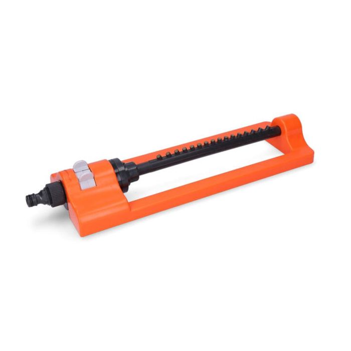 Edm Aspersor oscilante regulable 0°-180° sobre 250m², gris/naranja 0 Edm Aspersor oscilante regulable 0°-180° sobre 250m², gris/naranja 0