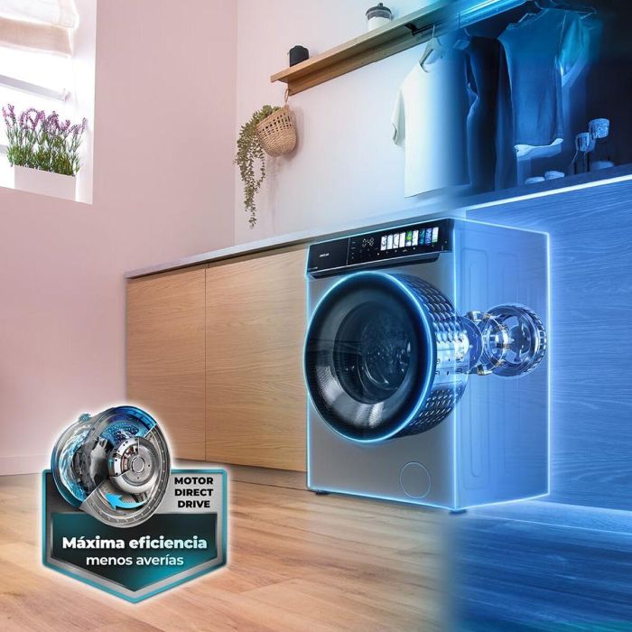 Lavadora Cecotec Bolero DressCode 9970 Direct Drive Steel 1400 rpm 9 kg