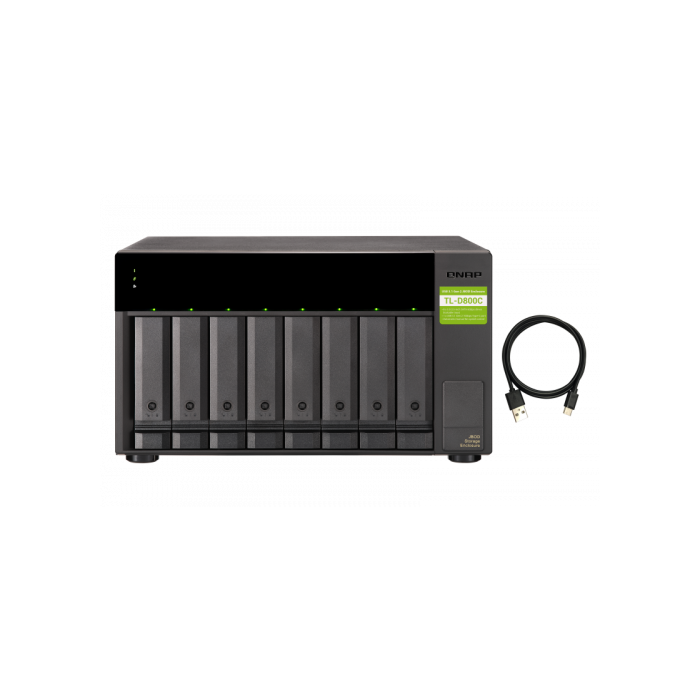 QNAP TL-D800C caja para disco duro externo Carcasa de disco duro/SSD Negro, Gris 2.5/3.5" QNAP TL-D800C caja para disco duro externo Carcasa de disco duro/SSD Negro, Gris 2.5/3.5"