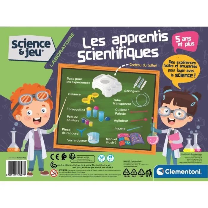 Clementoni CLE8005125526277 Aprendices Científicos Juego de Experimentos 3 Clementoni CLE8005125526277 Aprendices Científicos Juego de Experimentos 3