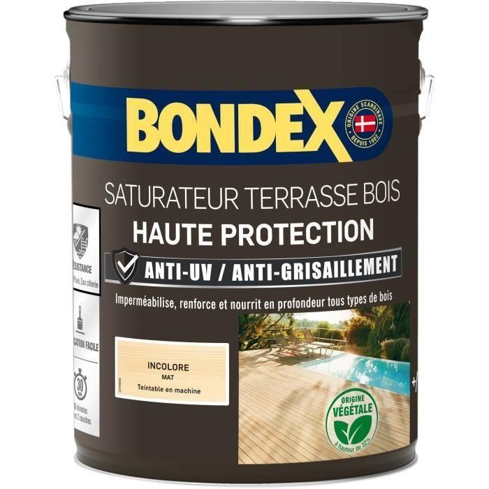 Bondex PPG3261544413689 Saturador incoloro Mate 5 L Bondex PPG3261544413689 Saturador incoloro Mate 5 L
