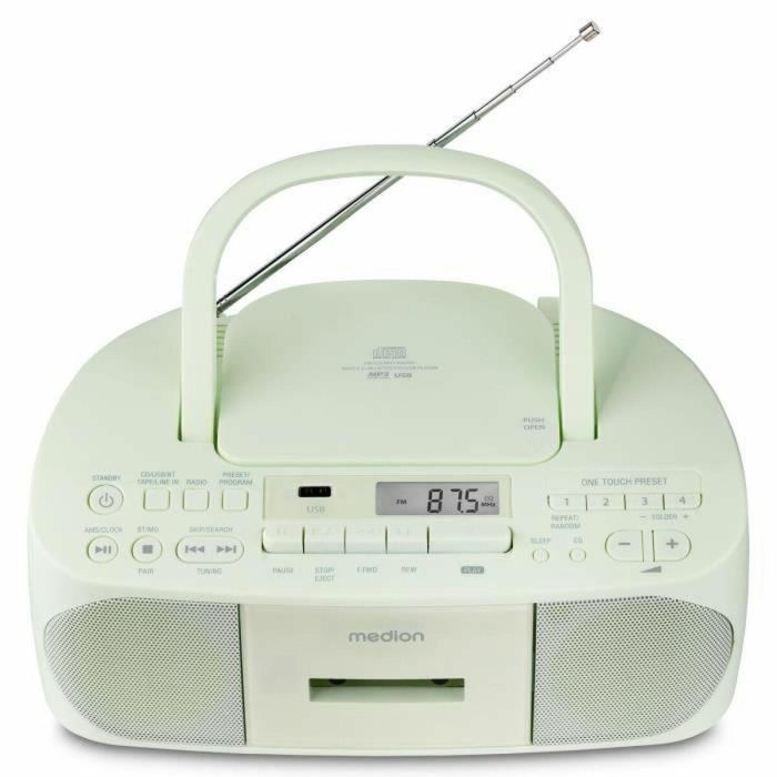 Medion AAAQL64902 Radio CD K7 FM 2x3W RMS, Verde 15