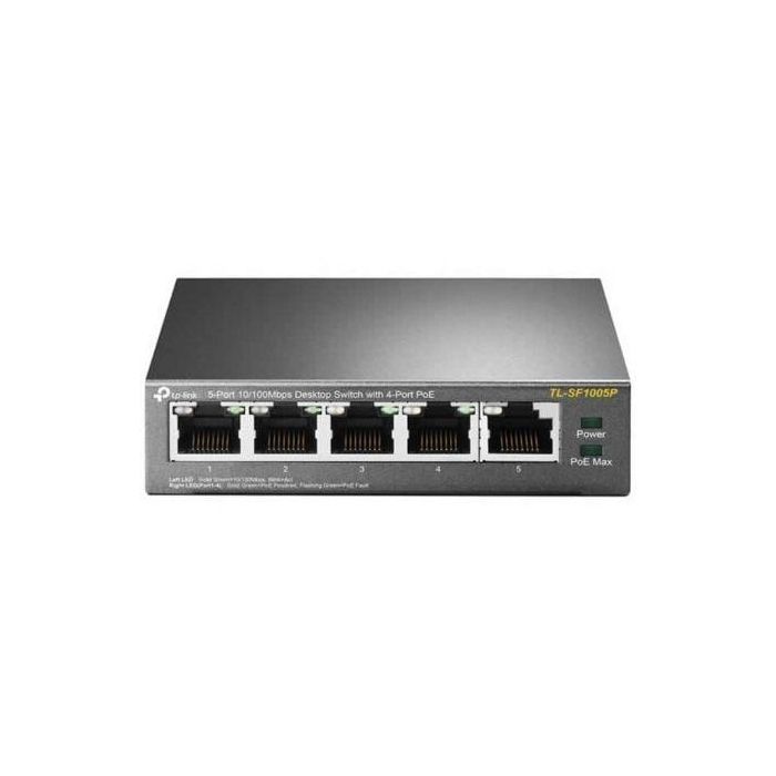 TP-Link TL-SF1005P No administrado Fast Ethernet (10/100) Energía sobre Ethernet (PoE) Negro TP-Link TL-SF1005P No administrado Fast Ethernet (10/100) Energía sobre Ethernet (PoE) Negro