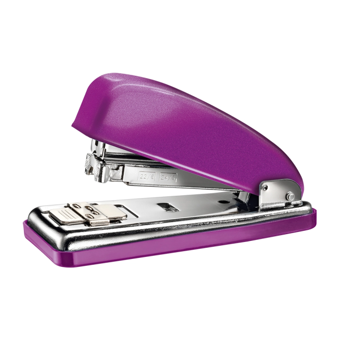 Petrus Grapadora 226 Classic Wow Violeta Metalizado Capacidad 30 Hojas, Grapadora Metálica Antibloqueo con Tecnología DIT 1