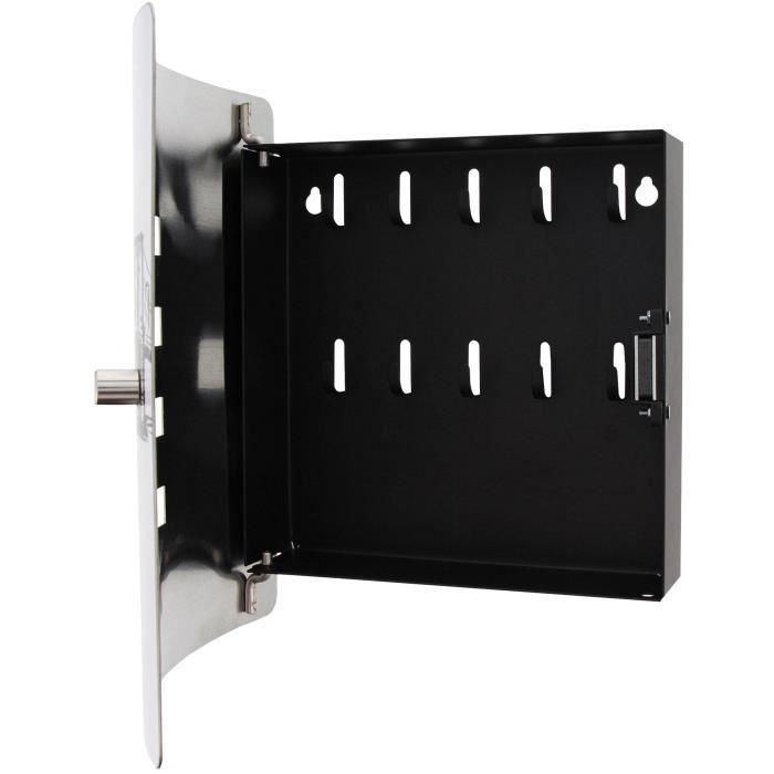 BURG-WÄCHTER 6204/10 Ni Armario para Llaves Skyline NY con Puerta Acero Inoxidable Serigrafiada y Caja Acero Galvanizado Negro Cierre Magnético Ajustable 4 BURG-WÄCHTER 6204/10 Ni Armario para Llaves Skyline NY con Puerta Acero Inoxidable Serigrafiada y Caja Acero Galvanizado Negro Cierre Magnético Ajustable 4