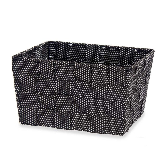Cesta de Tela Cónica Pequeña Negra Kipit 20x11x15 cm (24 Unidades) 2 Cesta de Tela Cónica Pequeña Negra Kipit 20x11x15 cm (24 Unidades) 2
