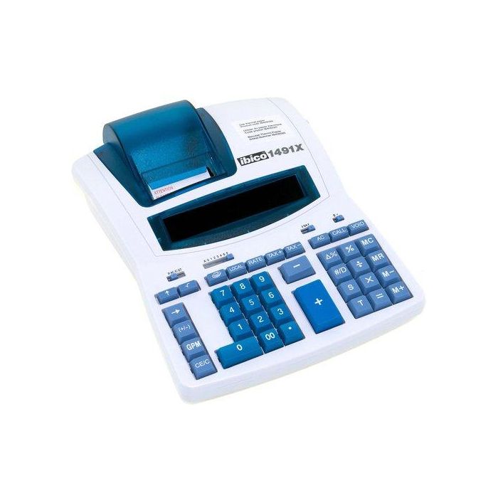 Ibico 1491X Calculadora Impresora Profesional Pantalla LCD 14 Dígitos Papel 57mm - Pila/Adaptador 10 LPS