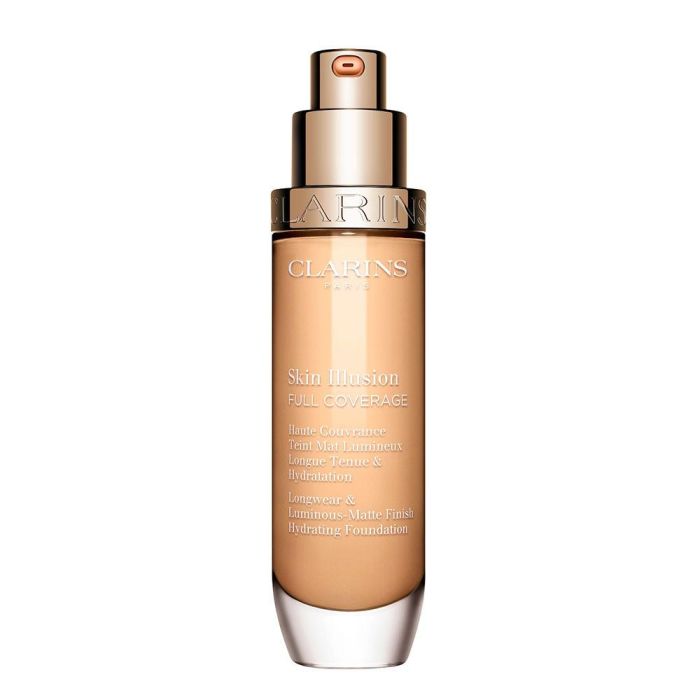 Clarins SKIN ILLUSION FULL COVERAGE Base de Maquillaje #101W 30 ml - Skin Fit Technology 1 Clarins SKIN ILLUSION FULL COVERAGE Base de Maquillaje #101W 30 ml - Skin Fit Technology 1