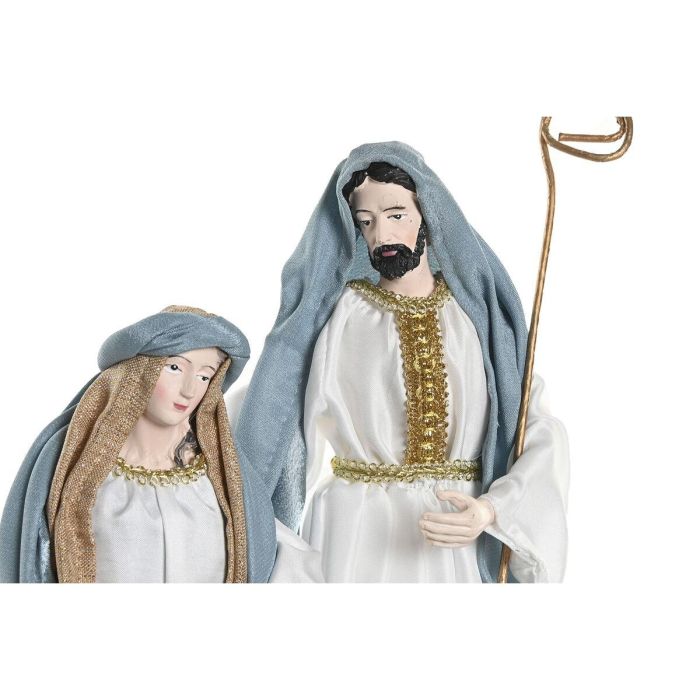 DKD Home Decor Decoración Nacimiento Navidad Moderno Poliéster Azul Blanco 24x40x27 cm 0 DKD Home Decor Decoración Nacimiento Navidad Moderno Poliéster Azul Blanco 24x40x27 cm 0