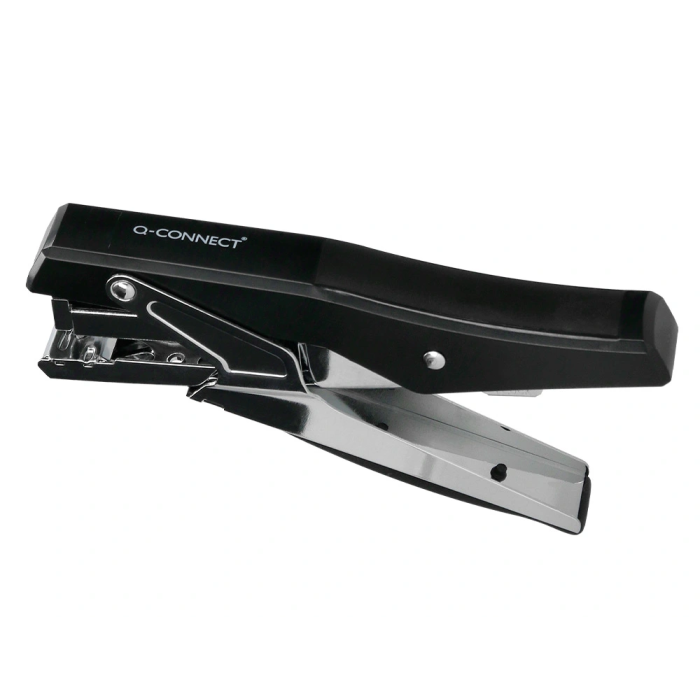 Q-connect Grapadora Tenaza kf14867 Metalizada Negra Tacto Suave Capacidad 25 Hojas Usa Grapas 24/6 y 26/6 3