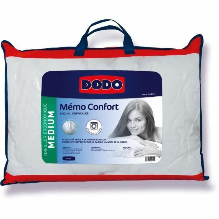 Dodo DOD1717465676501 Almohada confort Memo 40 x 55 cm Blanco
