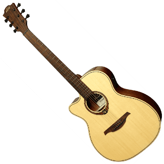 LAG Tramontane 88 A/E Cutaway Lag Guitarra Electroacústica Auditorium Zurdos Natural 3