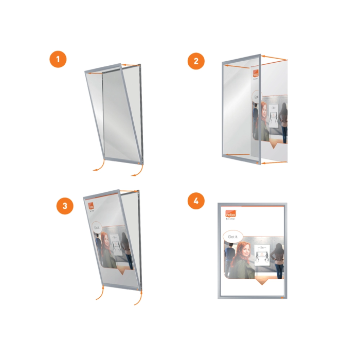 Nobo Marco Porta Anuncios Impression Pro DIN A3, Clip Aluminio, 320x17x445 mm 5 Nobo Marco Porta Anuncios Impression Pro DIN A3, Clip Aluminio, 320x17x445 mm 5