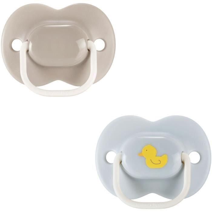 Chupetes - TOMMEE TIPPEE - ANYTIME - 6-18 meses - Set de 2 chupetes simétricos sin BPA - Cápsula de esterilización reutilizable 1