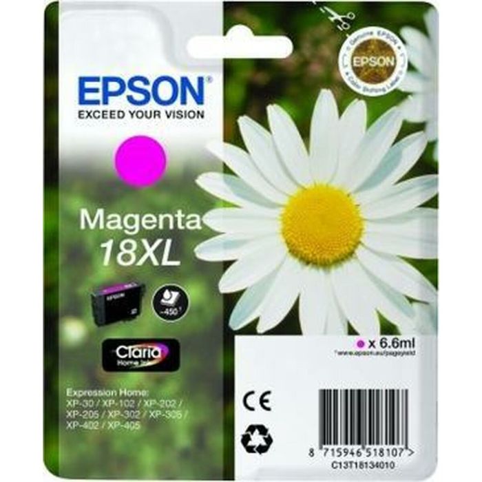 Cartucho de Tinta Original Epson Nº18XL Magenta (10 Unidades) (1 unidad) 1