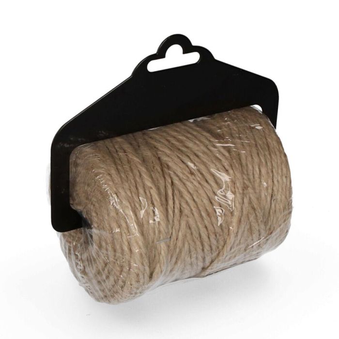 Edm Cordel de yute natural biodegradable 3 cabos 3,5 mm x 60 m para manualidades y paquetería 1 Edm Cordel de yute natural biodegradable 3 cabos 3,5 mm x 60 m para manualidades y paquetería 1