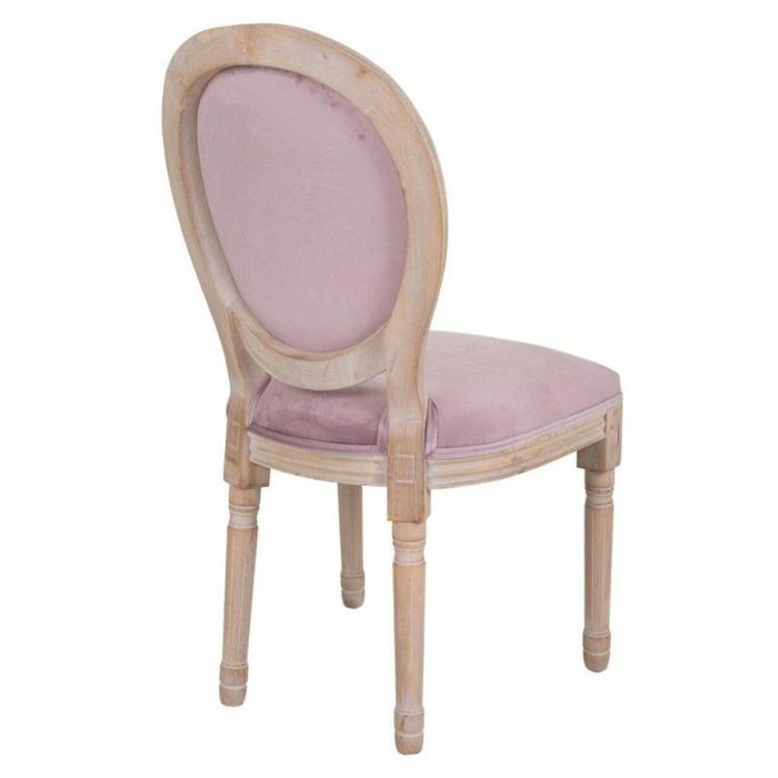 Silla de Comedor Alexandra House Living Rosa 100 % poliéster 46 x 96 x 48 cm 4