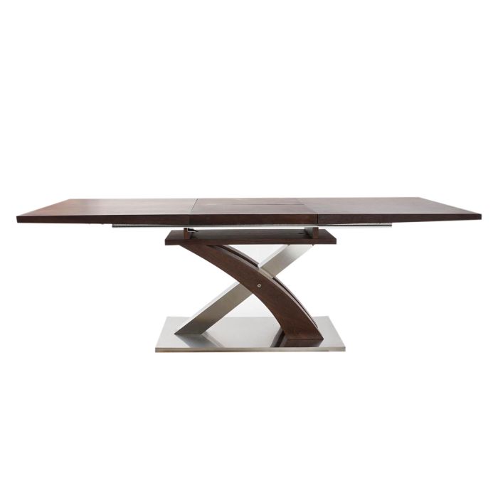 DKD Home Decor Mesa Extensible Marron Oscuro Plateado Acero MDF 90 x 77 x 160 cm 7 DKD Home Decor Mesa Extensible Marron Oscuro Plateado Acero MDF 90 x 77 x 160 cm 7