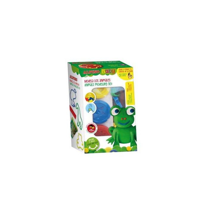 Pasta Modelar Alpino Baby Dough Set 3X85 Gr. Animals