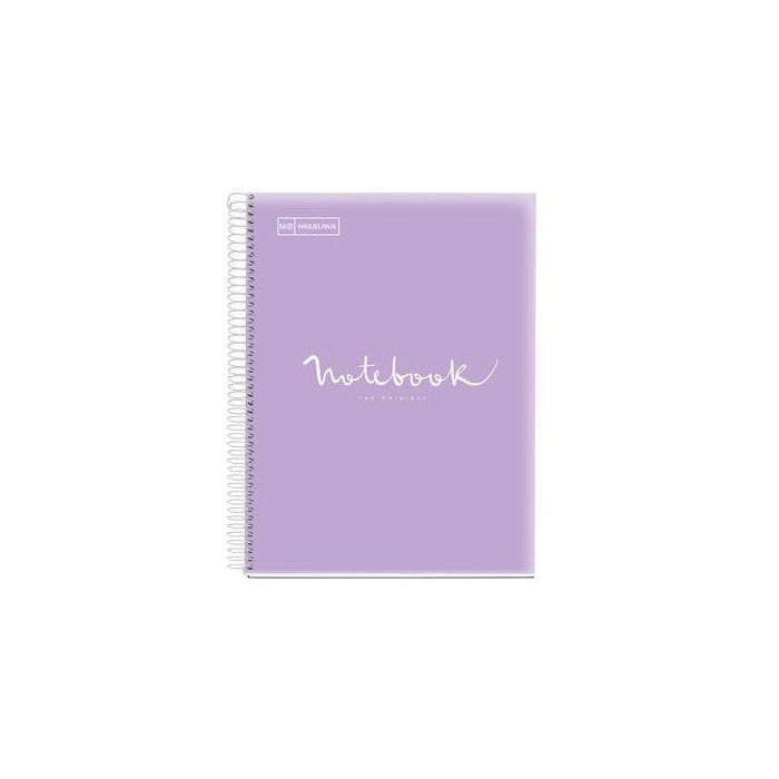 Bloc Miquelrius Emotions Notebook 5 Micro.Tapa Pp A5 120H 90G Horizontal Lavanda 5 unidades