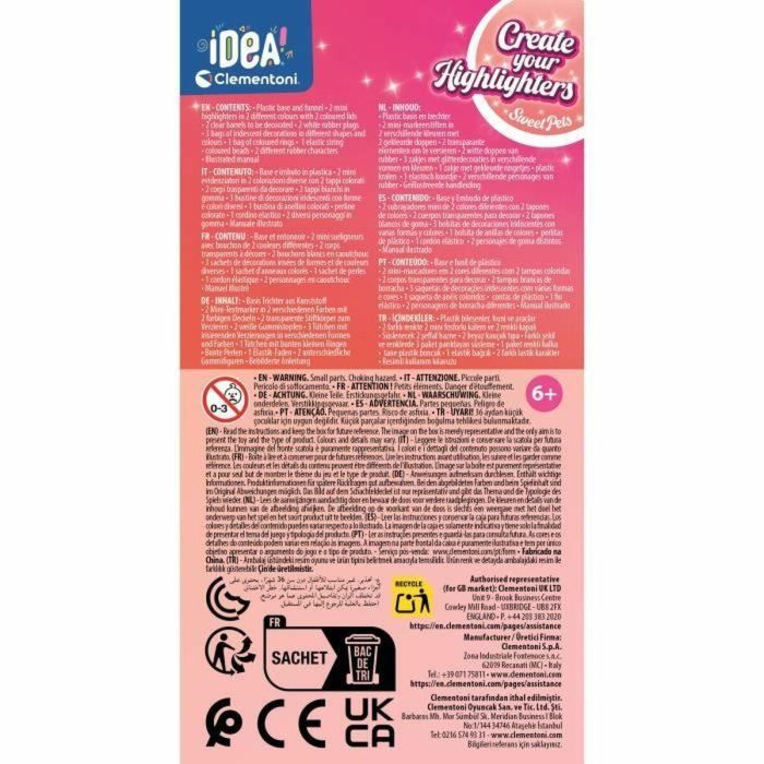 Clementoni CLE8005125188758 Crea tus fluorescentes Sweet Pets 5 Clementoni CLE8005125188758 Crea tus fluorescentes Sweet Pets 5