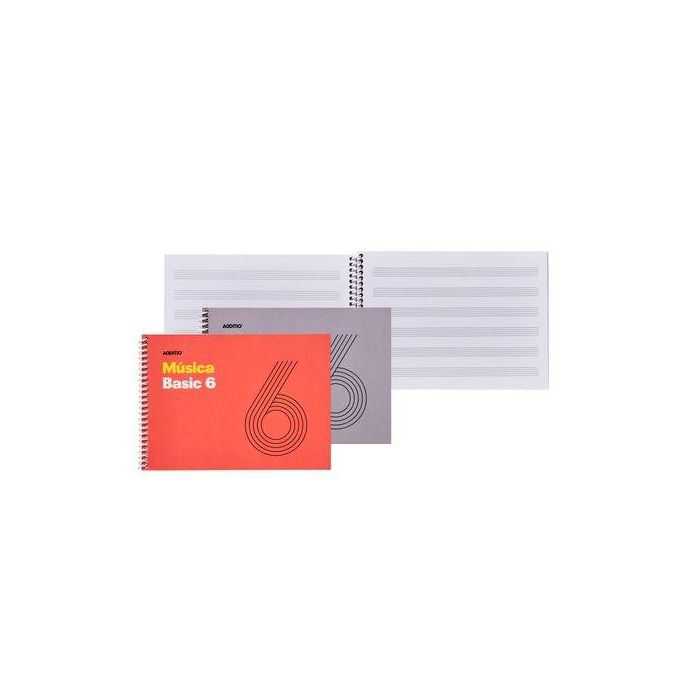 Bloc De Musica Additio Basic 6 Pentagramas A5 Apdo.