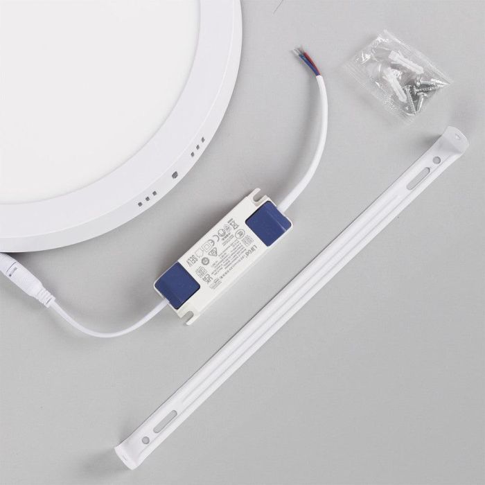 Plafón LED Circular 24W 2415Lm Driver Lifud Flicker Free Blanco Frío 6000K IP20 30.000H WR-MYSR-24-CW 1