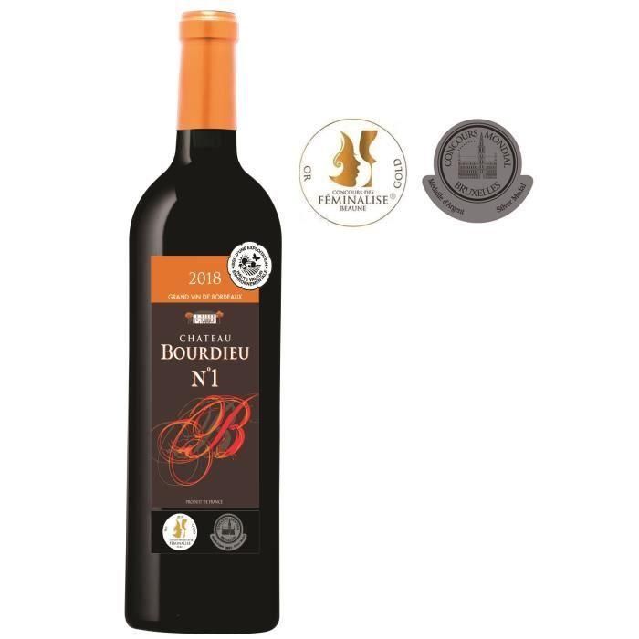 Château Bourdieu N°1 2018 Blaye Côtes de Bordeaux - Vino tinto de Burdeos Château Bourdieu N°1 2018 Blaye Côtes de Bordeaux - Vino tinto de Burdeos