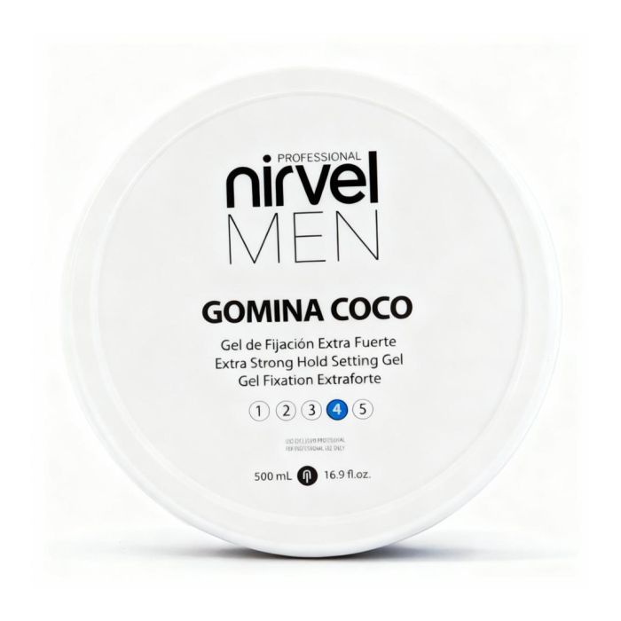 Nirvel Gomina Coco Styling Gel Ext. Fuerte 500 ml para Peinados Extremos