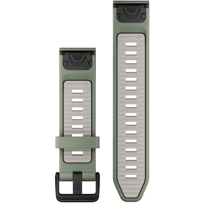 Garmin Ersatzarmband QuickFit 20mm Silikon Weidengrn/grau 1 Garmin Ersatzarmband QuickFit 20mm Silikon Weidengrn/grau 1