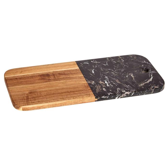 Tabla Cortar Madera Y Marmol Negro 38Cm Kinvara (8 Unidades) 1 Tabla Cortar Madera Y Marmol Negro 38Cm Kinvara (8 Unidades) 1