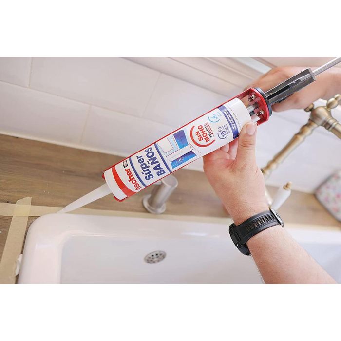 Super baños silicona blanca antimoho sin olor 280 ml 2 Super baños silicona blanca antimoho sin olor 280 ml 2