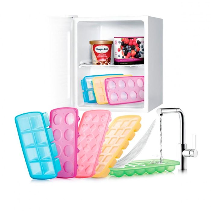Tescoma Molde Cubitos Hielo de Silicona Mydrink Cubos XXL, Bandeja para Hielo, Apto para Lavavajillas 4 Tescoma Molde Cubitos Hielo de Silicona Mydrink Cubos XXL, Bandeja para Hielo, Apto para Lavavajillas 4