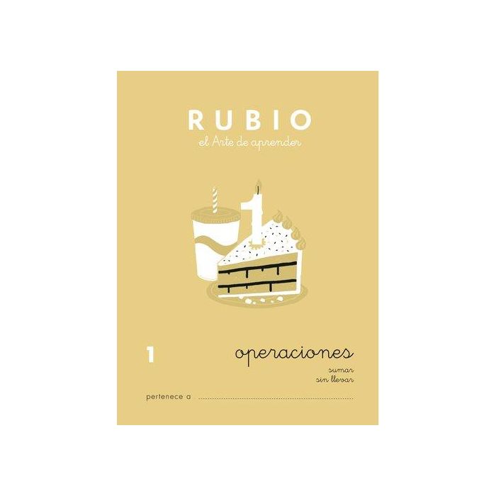 Cuaderno Rubio A5 Operaciones Y Problemas Nº 1 - Sumas Sin Llevar (+6 Años) (Set de 10)