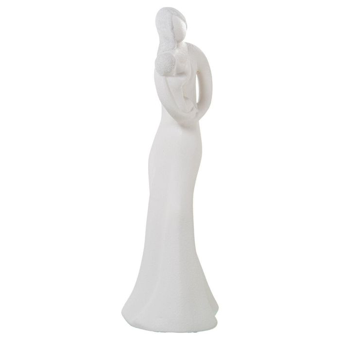 Figura Decorativa Alexandra House Living Beige Cerámica Mujer Bebé 15 x 15 x 47 cm 4