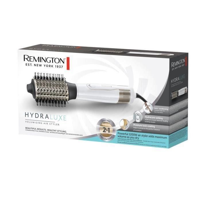 Cepillo soplador REMINGTON AS8901 HYDRAluxe - 2 velocidades, 3 temperaturas - cepillo ovalado con función Hydracare 1 Cepillo soplador REMINGTON AS8901 HYDRAluxe - 2 velocidades, 3 temperaturas - cepillo ovalado con función Hydracare 1