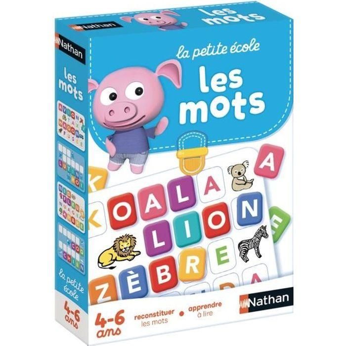 Nathan Words La Petite Ecole - Juego de Combinación de Letras Educativo para Aprender Primeras Palabras Niños +4 Años Nathan Words La Petite Ecole - Juego de Combinación de Letras Educativo para Aprender Primeras Palabras Niños +4 Años