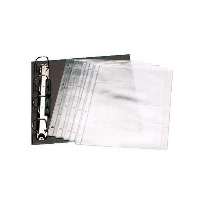 Funda Para Tarjetas Iberplas Pvc 150Μ A4 8 Dptos. 4 Tal. Bolsa De 10