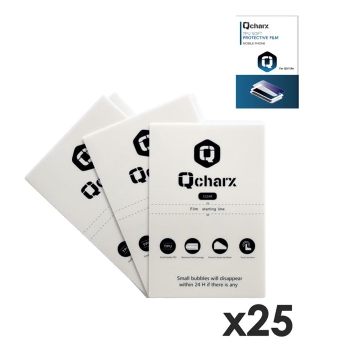 Qcharx international Láminas Protección Hidrogel HD 25 Unidades Alta Protección Transparencia